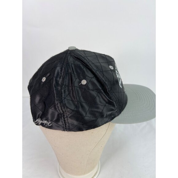 VTG Georgetown Hoyas Snapback Hat Black Gray Signature Brand One Size Fits All Q - Picture 4 of 7